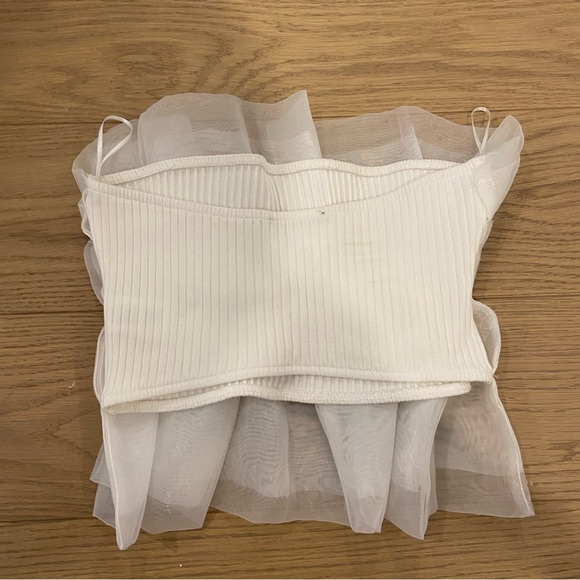 Zara Organza Bandeau Top - Picture 5 of 6
